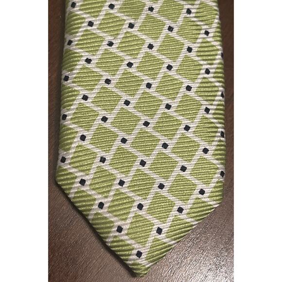 Jos. A. Bank Executive Collection Green Blue Hand Made 100% Silk Men’s Neck Tie - Picture 6 of 9